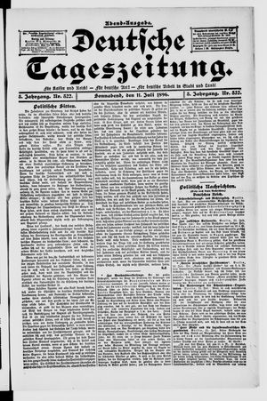 Deutsche Tageszeitung vom 11.07.1896
