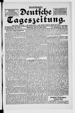 Deutsche Tageszeitung vom 14.07.1896