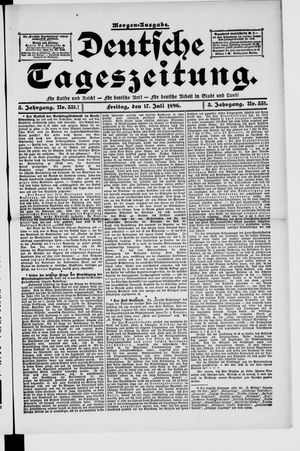 Deutsche Tageszeitung vom 17.07.1896
