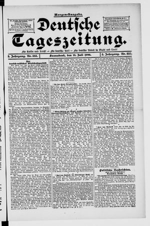 Deutsche Tageszeitung vom 18.07.1896