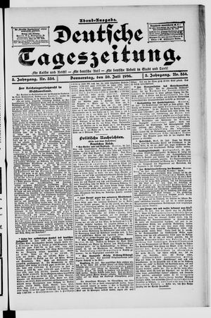 Deutsche Tageszeitung vom 30.07.1896