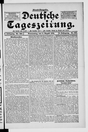 Deutsche Tageszeitung vom 06.08.1896
