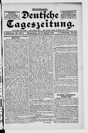Deutsche Tageszeitung vom 13.08.1896