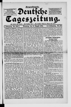 Deutsche Tageszeitung vom 18.08.1896