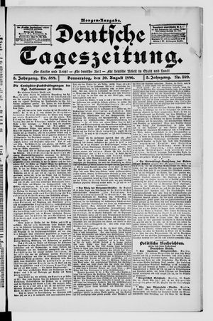 Deutsche Tageszeitung vom 20.08.1896