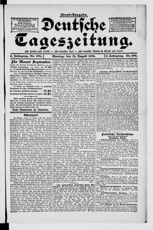 Deutsche Tageszeitung vom 24.08.1896