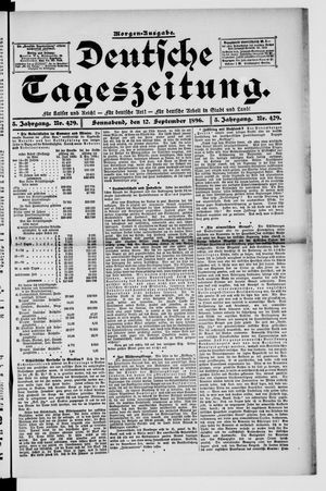 Deutsche Tageszeitung vom 12.09.1896