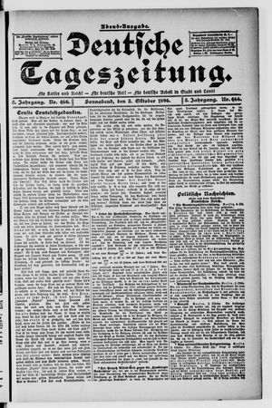 Deutsche Tageszeitung vom 03.10.1896