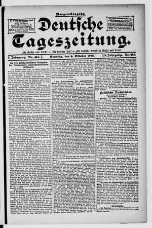 Deutsche Tageszeitung vom 04.10.1896