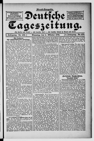 Deutsche Tageszeitung vom 06.10.1896