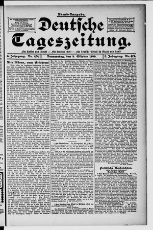 Deutsche Tageszeitung vom 08.10.1896