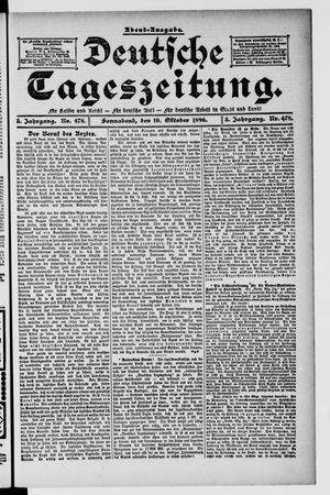 Deutsche Tageszeitung vom 10.10.1896