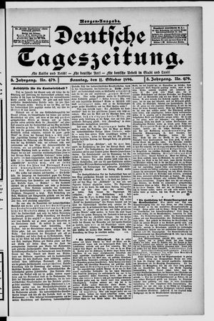 Deutsche Tageszeitung vom 11.10.1896