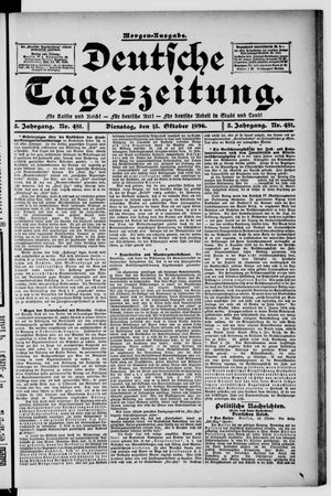 Deutsche Tageszeitung vom 13.10.1896