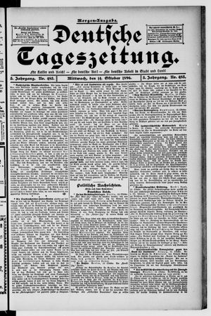 Deutsche Tageszeitung vom 14.10.1896