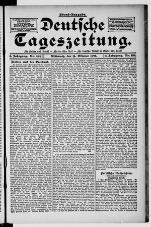 Deutsche Tageszeitung vom 14.10.1896