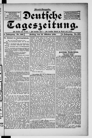 Deutsche Tageszeitung vom 23.10.1896