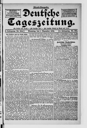Deutsche Tageszeitung vom 01.12.1896