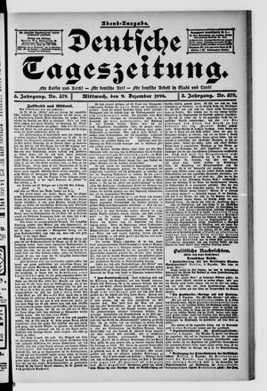 Deutsche Tageszeitung vom 09.12.1896