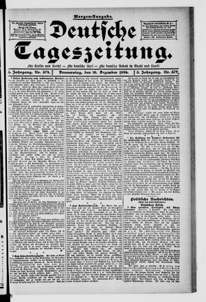 Deutsche Tageszeitung vom 10.12.1896
