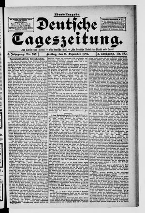 Deutsche Tageszeitung vom 11.12.1896