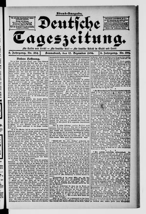 Deutsche Tageszeitung vom 12.12.1896