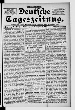 Deutsche Tageszeitung vom 16.12.1896