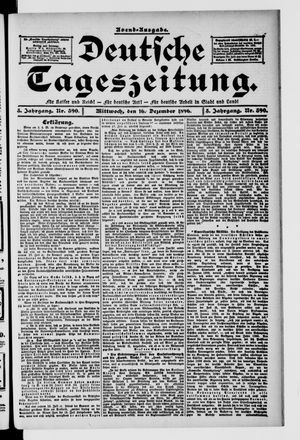 Deutsche Tageszeitung vom 16.12.1896