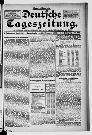 Deutsche Tageszeitung vom 19.12.1896