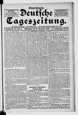 Deutsche Tageszeitung vom 23.12.1896