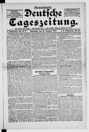 Deutsche Tageszeitung vom 10.01.1897