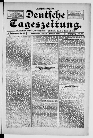 Deutsche Tageszeitung vom 16.01.1897