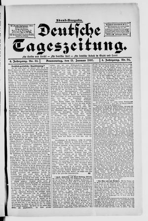 Deutsche Tageszeitung vom 21.01.1897
