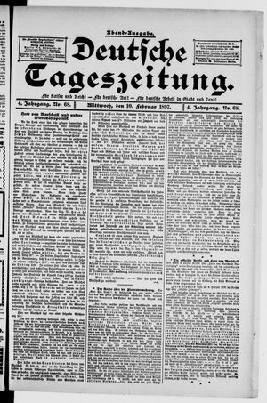 Deutsche Tageszeitung vom 10.02.1897