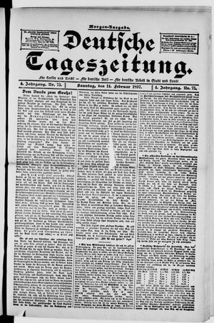 Deutsche Tageszeitung vom 14.02.1897