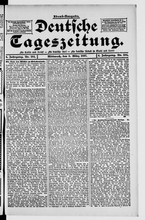 Deutsche Tageszeitung vom 03.03.1897