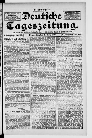 Deutsche Tageszeitung vom 04.03.1897