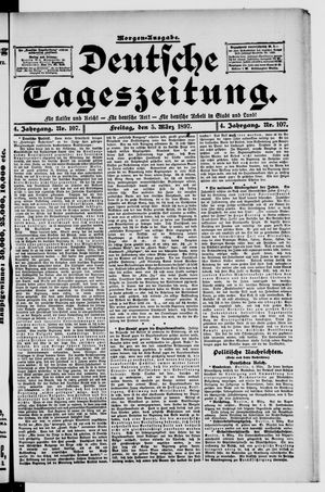 Deutsche Tageszeitung vom 05.03.1897