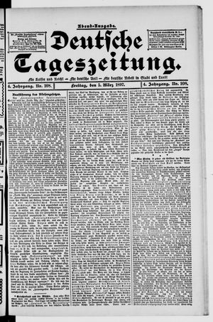 Deutsche Tageszeitung vom 05.03.1897