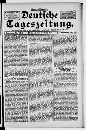 Deutsche Tageszeitung vom 10.03.1897