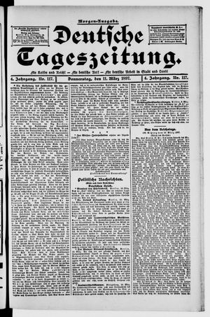 Deutsche Tageszeitung vom 11.03.1897