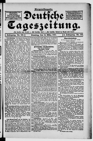 Deutsche Tageszeitung vom 14.03.1897