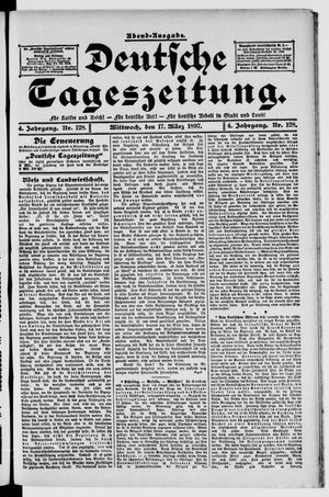 Deutsche Tageszeitung vom 17.03.1897