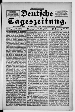 Deutsche Tageszeitung vom 30.03.1897