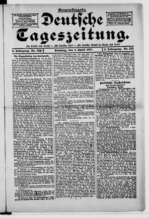 Deutsche Tageszeitung on Apr 4, 1897