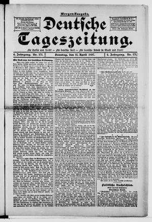 Deutsche Tageszeitung vom 11.04.1897