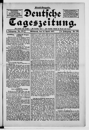 Deutsche Tageszeitung on Apr 14, 1897