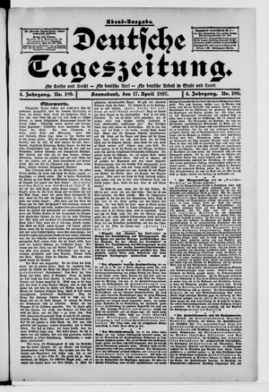 Deutsche Tageszeitung on Apr 17, 1897