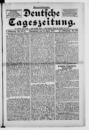 Deutsche Tageszeitung vom 24.04.1897