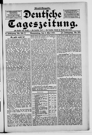 Deutsche Tageszeitung vom 06.05.1897